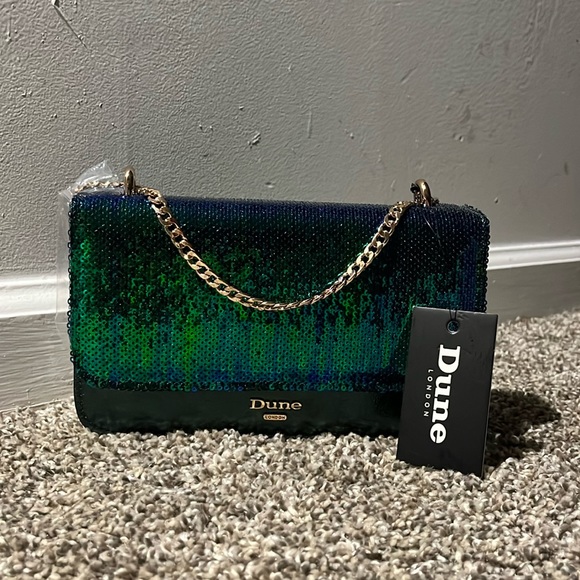 Dune London Bags Emerald Green Sequin Dune London Purse Poshmark